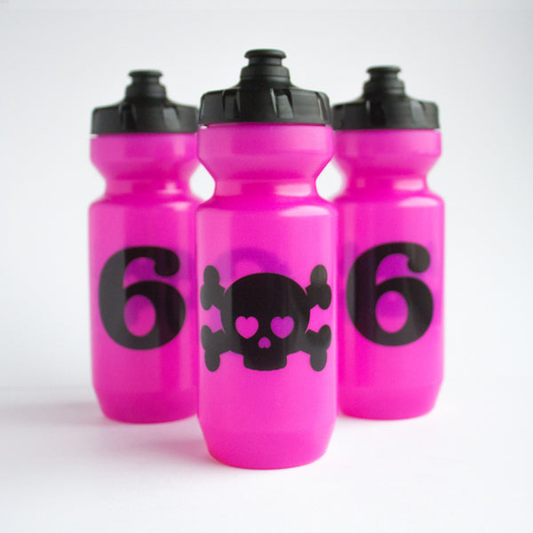 Pink bike hot sale water bottle