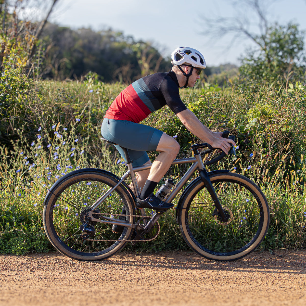 Standard Bib Short (Steel Blue)