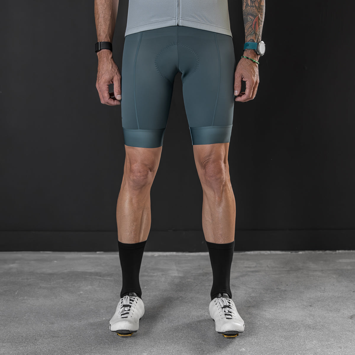 Standard Bib Short (Steel Blue)