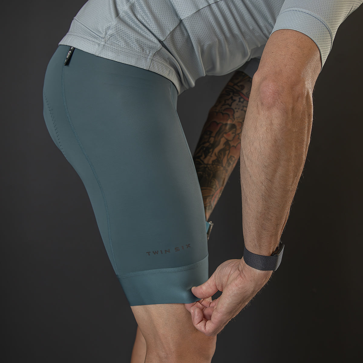 Standard Bib Short (Steel Blue)